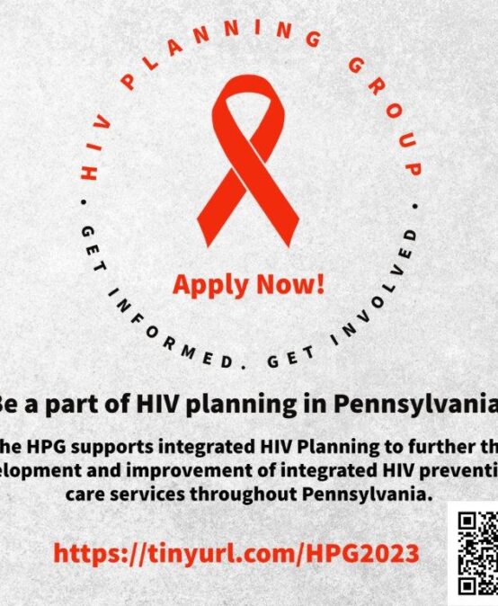 Open Recruitment Now for PA’s HIV Planning Group!