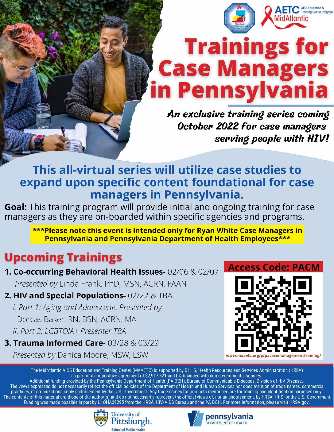 Training Announcement for Case Managers!