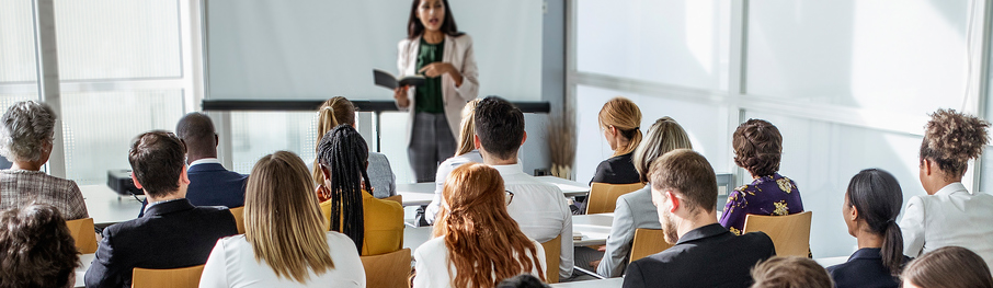 a groop of diverse people in a training