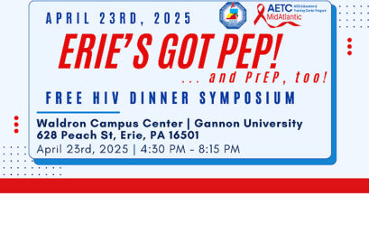 Erie’s Got PEP – Free HIV Dinner Symposium